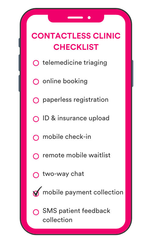 contactless clinic checklist